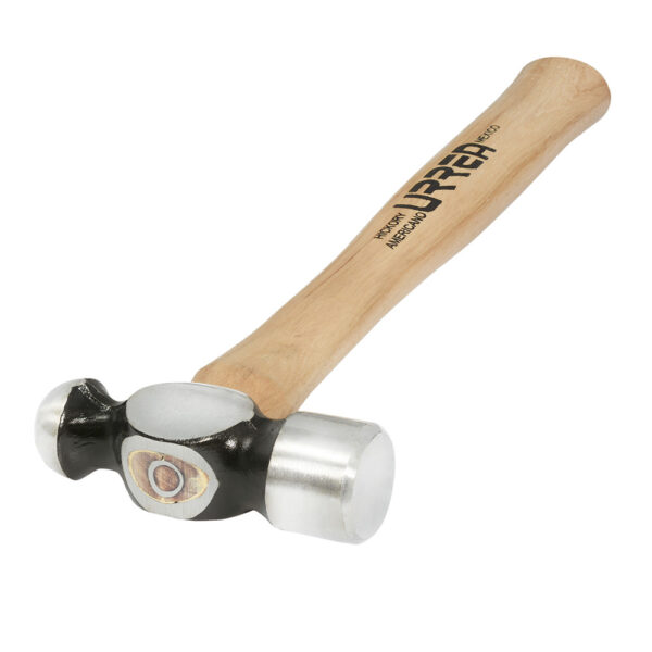 1312P Martillo de bola maquinado con mango de madera de 12-3/8", 12 oz Urrea