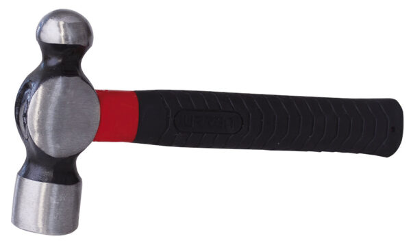 1324FVS Martillo de bola forjada con mango de fibra de vidrio anti-vibración corto de 9", 24 oz Urrea