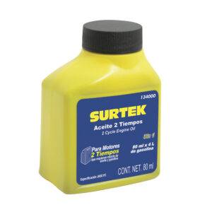 134000 Aceite semi sintético dos tiempos 50:1, 80 ml Surtek