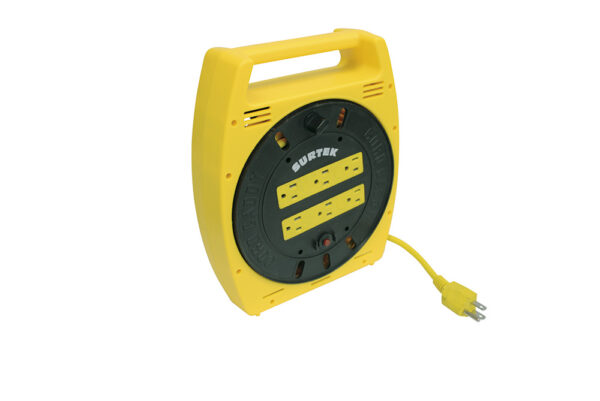 136035 Multicontacto 6 entradas tipo carrete con extensión eléctrica 6 m Surtek