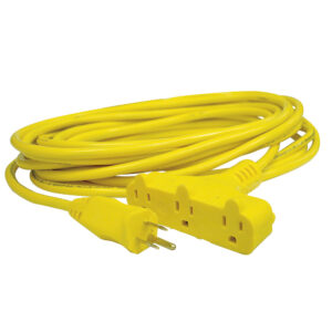 136050 Extensión eléctrica tipo abanico uso rudo aterrizada color amarillo, 8 m Surtek