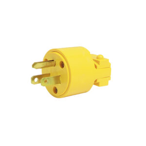136509 Clavija blindada plástica aterrizada, color amarillo Surtek