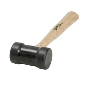 1366 Mazo con cabeza de hule negro con mango de madera de encino de 12-3/8", 8 oz Urrea