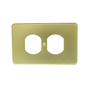 136607 Placa doble de aluminio, línea estándar, color oro Surtek