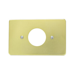 136608 Placa sencilla de aluminio, línea estándar, color oro Surtek