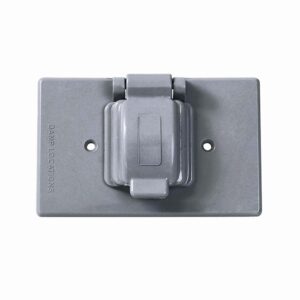 136613 Placa sencilla plástica para intemperie, línea estándar, color gris Surtek