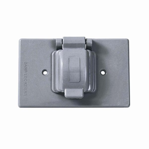 136613 Placa sencilla plástica para intemperie, línea estándar, color gris Surtek