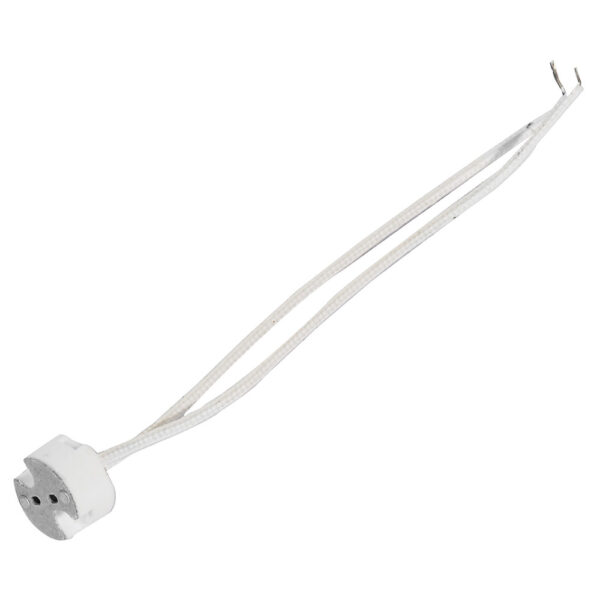 136681 Portalámpara para MR base BIPIN 2 cm, color blanco Surtek