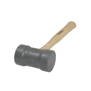 1368G Mazo con cabeza de hule gris con mango de madera de encino de 16", 22 oz Urrea