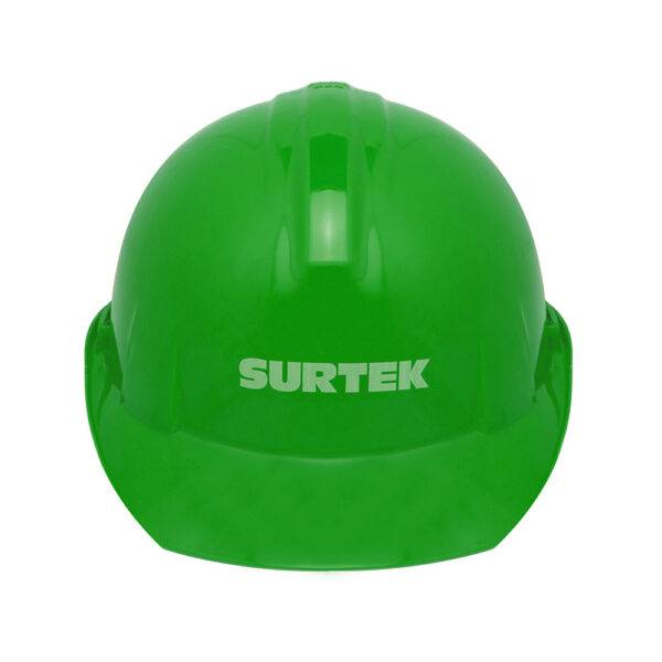 137313 Casco de seguridad con ajuste de intervalos, color verde Surtek
