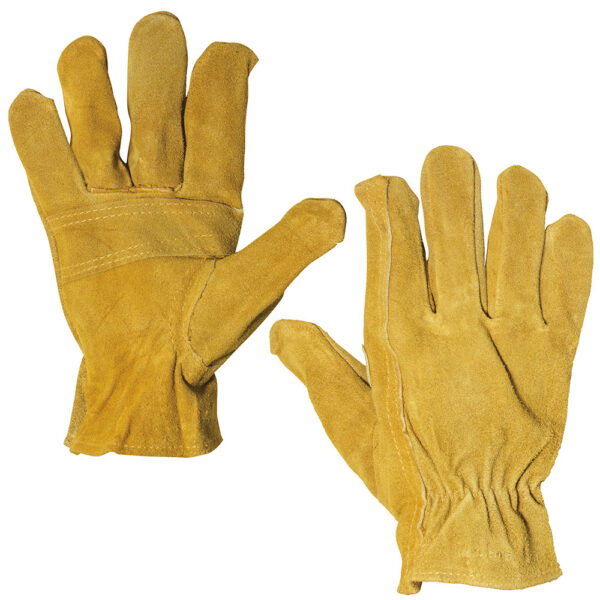 137387 Guantes de carnaza tipo soldador con forro interno puño largo unitalla Surtek