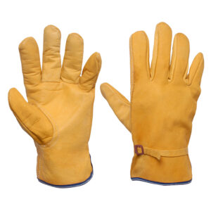 137412 Guantes de piel tipo argonero con cintillo unitalla Surtek