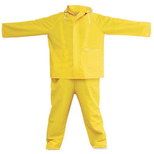 137528 Traje impermeable sin reflejante con interior de poliéster EG, 2 piezas Surtek