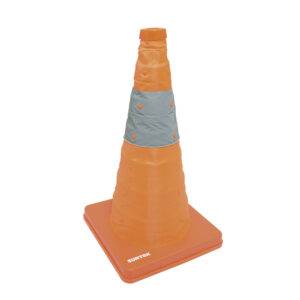 137605 Cono de precaución plegable con banda reflejante, 45 cm Surtek