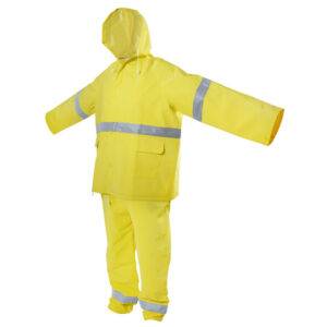 Traje impermeable con cintas reflejantes CH, 2 piezas Surtek