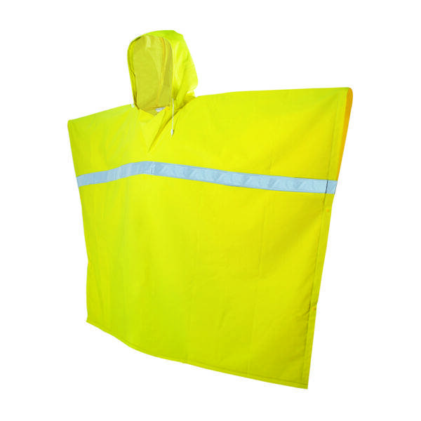 137619 Poncho impermeable con cintas reflejantes unitalla Surtek