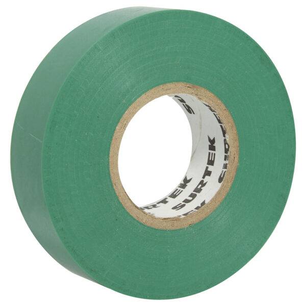 Cinta verde para aislar 19 mm x 9 m Surtek