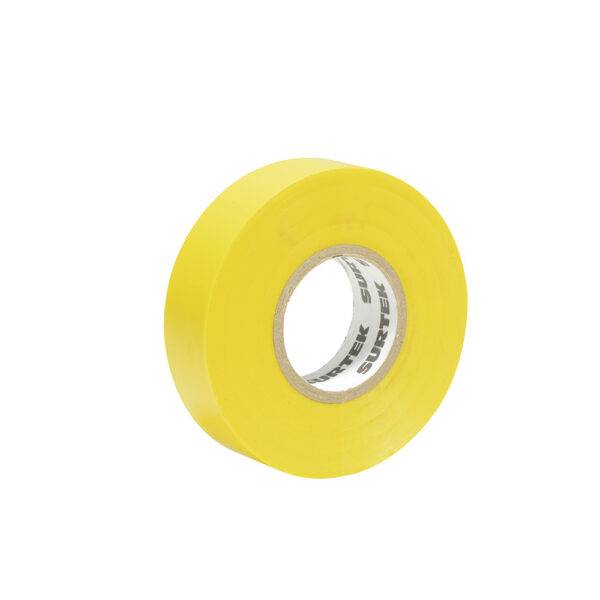 138006 Cinta amarilla para aislar 19 mm x 18 m Surtek