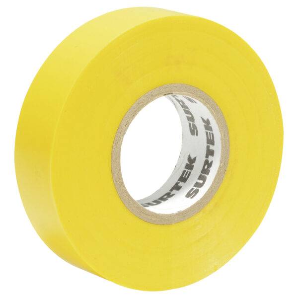 138007 Cinta amarilla para aislar 19 mm x 9 m Surtek
