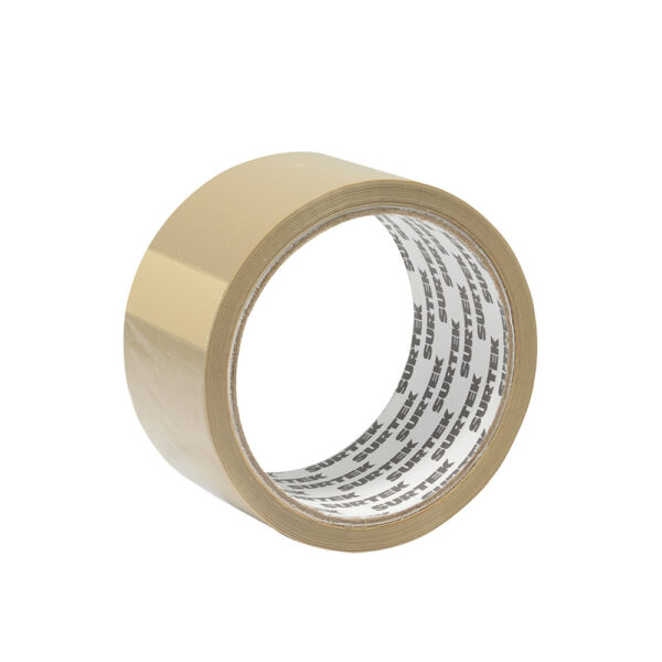 138015 Cinta canela hot melt para empacar 48 mm x 40 m Surtek