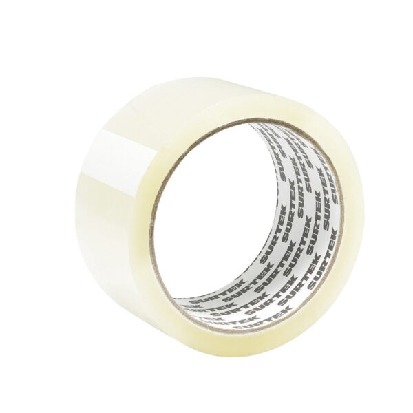 138022 Cinta transparente hot melt para empacar 48 mm x 50 m Surtek