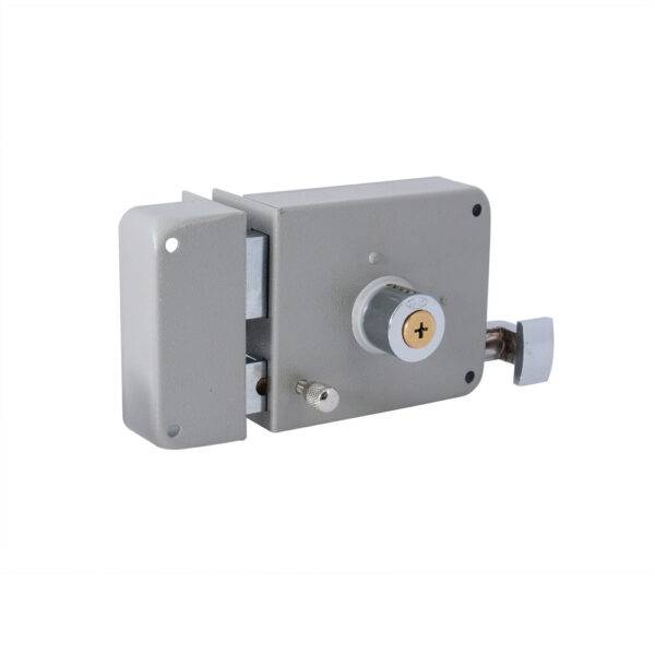 Cerradura de sobreponer función instala fácil, izquierda, llave tetra, en caja Lock