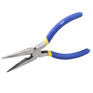 142037 Pinza para electricista con mango con doble plastisol de 7" punta larga Foy