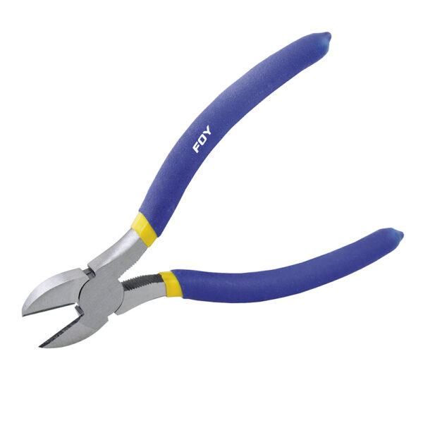 142047 Pinza para electricista con mango con doble plastisol de 7" corte diagonal Foy