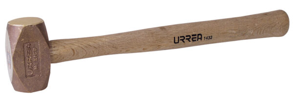 1430 Marro de bronce con mango madera de encino de 14", 1.6 lb Urrea