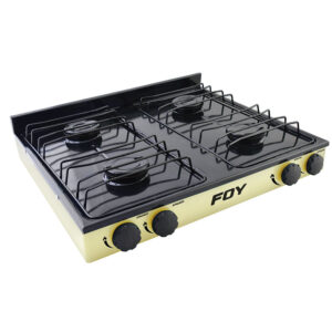 Estufa de gas 4 quemadores color beige Foy