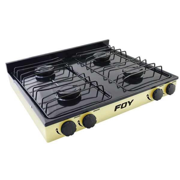 144706 Estufa de gas 4 quemadores color beige Foy