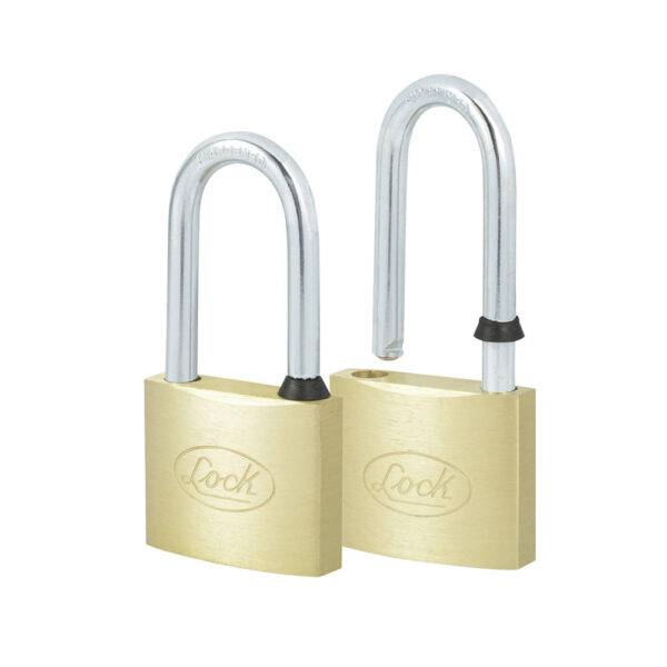 14CA Juego de candados de latón largos 40 mm, llave estándar, 2 piezas Lock