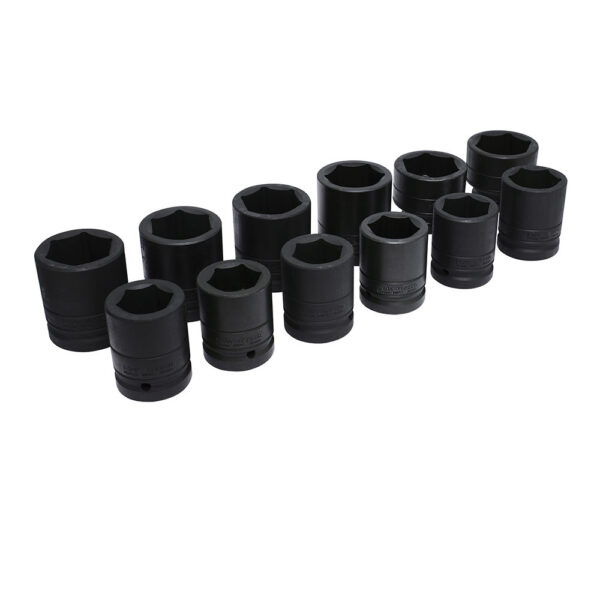 15101 Juego de dados de impacto cuadro de 1", 6 puntas, en pulgadas, 12 piezas Urrea