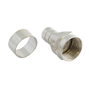 153201 Conector para cable coaxial RG6 tipo campana, 4 piezas Surtek