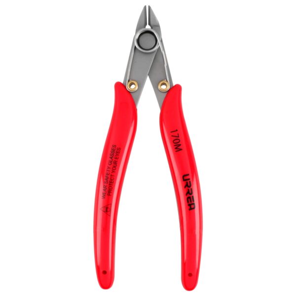170M Pinza para electrónica con mango rubber grip de 5-1/8" corte al ras 22° Urrea