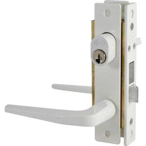 17CL Cerradura clásica para puerta de aluminio función sencilla, blanco, llave estándar Lock
