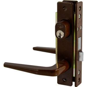 18CL Cerradura clásica para puerta de aluminio función doble, café, llave estándar Lock