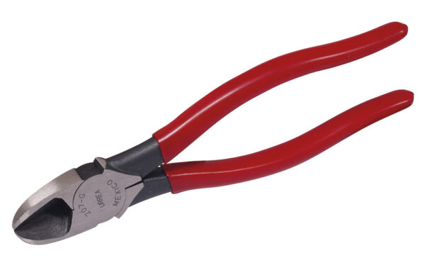 207G Pinza para electricista con mango rubber grip de 7-3/4" corte diagonal alta palanca Urrea