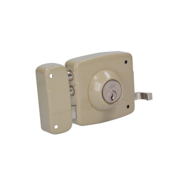28CS Cerradura de sobreponer función instala fácil, izquierda, 2 bulones, llave estándar, blíst Lock
