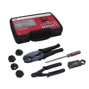 314K Juego básico para ponchado de cable coaxial, 9 piezas Urrea