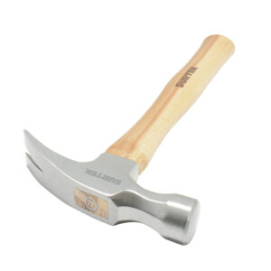 416PR Martillo de uña recta pulido con mango de madera de 14", 16 oz Surtek