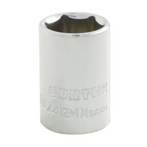 4412M Dado cuadro de 1/4", 6 puntas, métrico, 12 mm Surtek