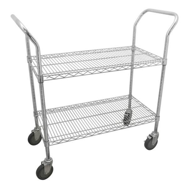 Carro utilitario de alambre 2 niveles 36" x 24" Urrea