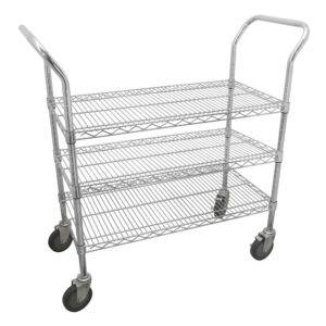 Carro utilitario de alambre 3 niveles 36" x 24" Urrea