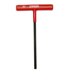 46416GP Llave hexagonal corta tipo "T" ergonómica en pulgadas, 1/4" Urrea