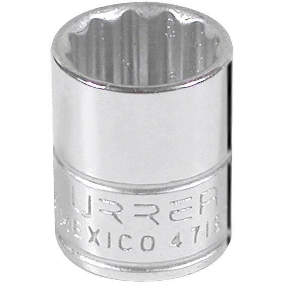 4718T Dado cuadro de 1/4", 12 puntas, en pulgadas, 9/16" Urrea
