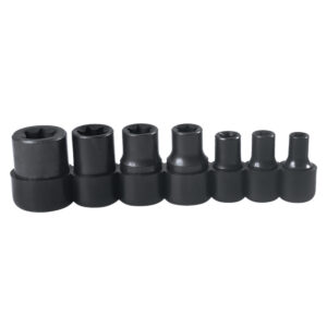 4752E Juego de dados con punta torx hembra cuadro de 1/4" y 3/8", 7 piezas Urrea