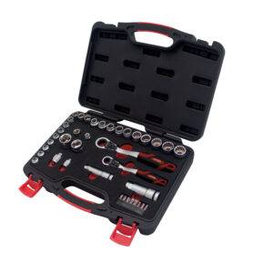 4752GT Juego de dados y accesorios cuadro de 3/8" y 1/2" Go-Through combinado, 39 piezas Urrea