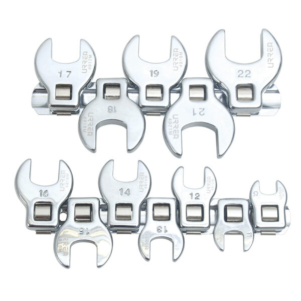 4900-12M Juego de llaves pata de cuervo cuadro de 3/8", métricas, 12 piezas Urrea