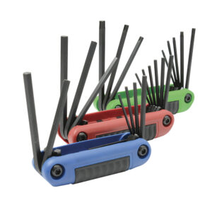 49824 Juego de llaves hexagonales tipo navaja en pulgadas, métricas y torx estuche bimat, 24 pz Urrea